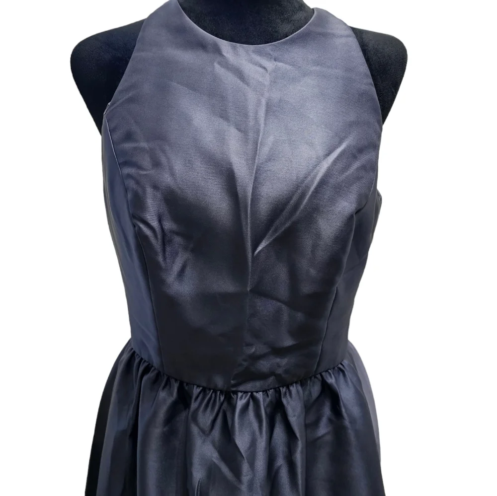 Alfred Sung Keyhole Back Satin Maxi Dress Sample 10 - Picture 4 of 10